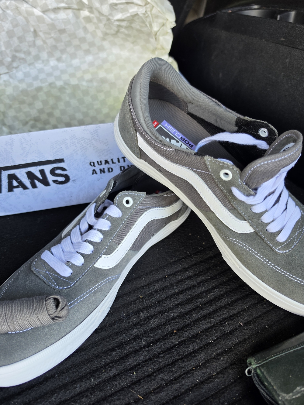 Vans Men's Old Skool Gray Canvas Skate Shoes